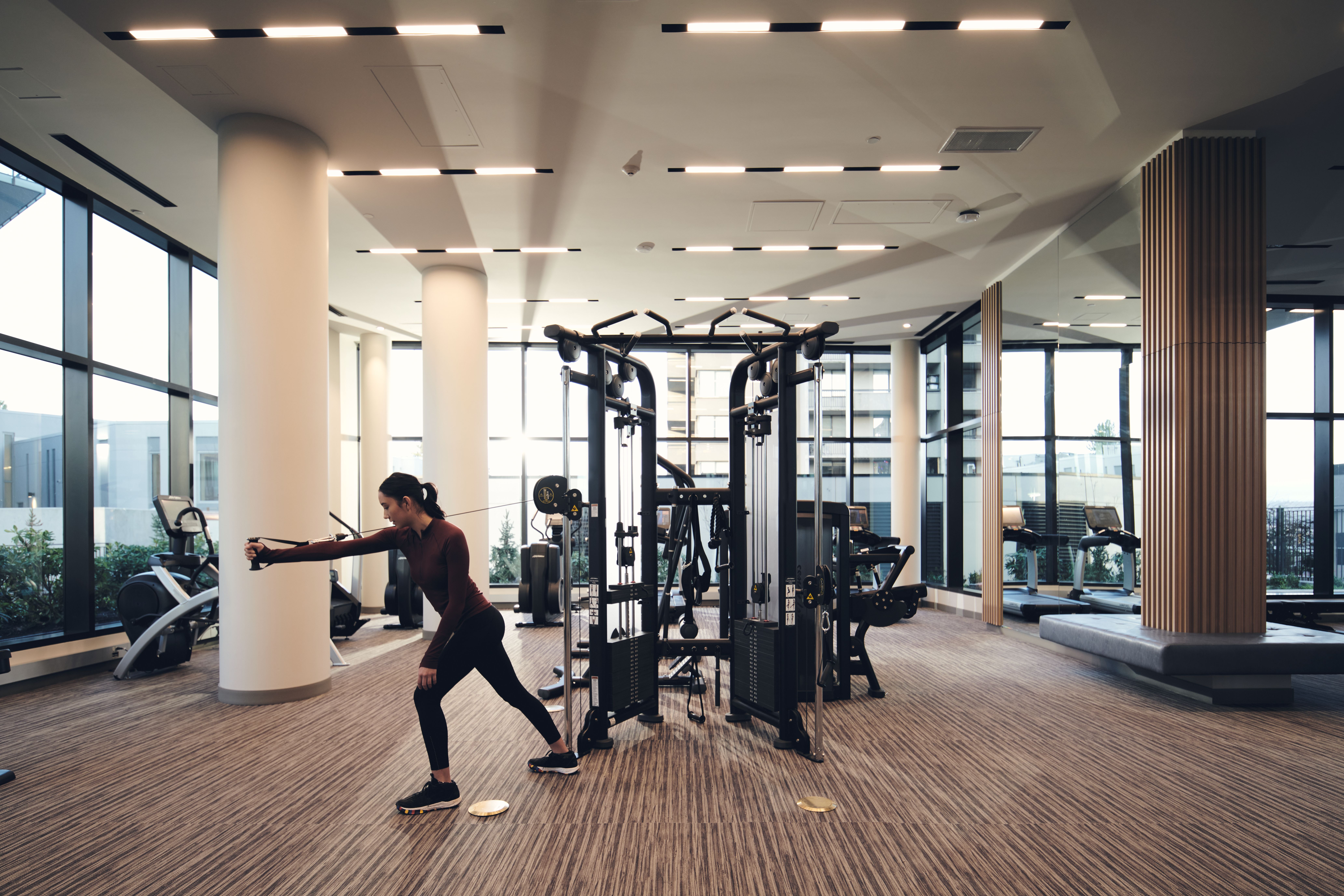 Impressive Fitness Centre with Interactive Digital Screens