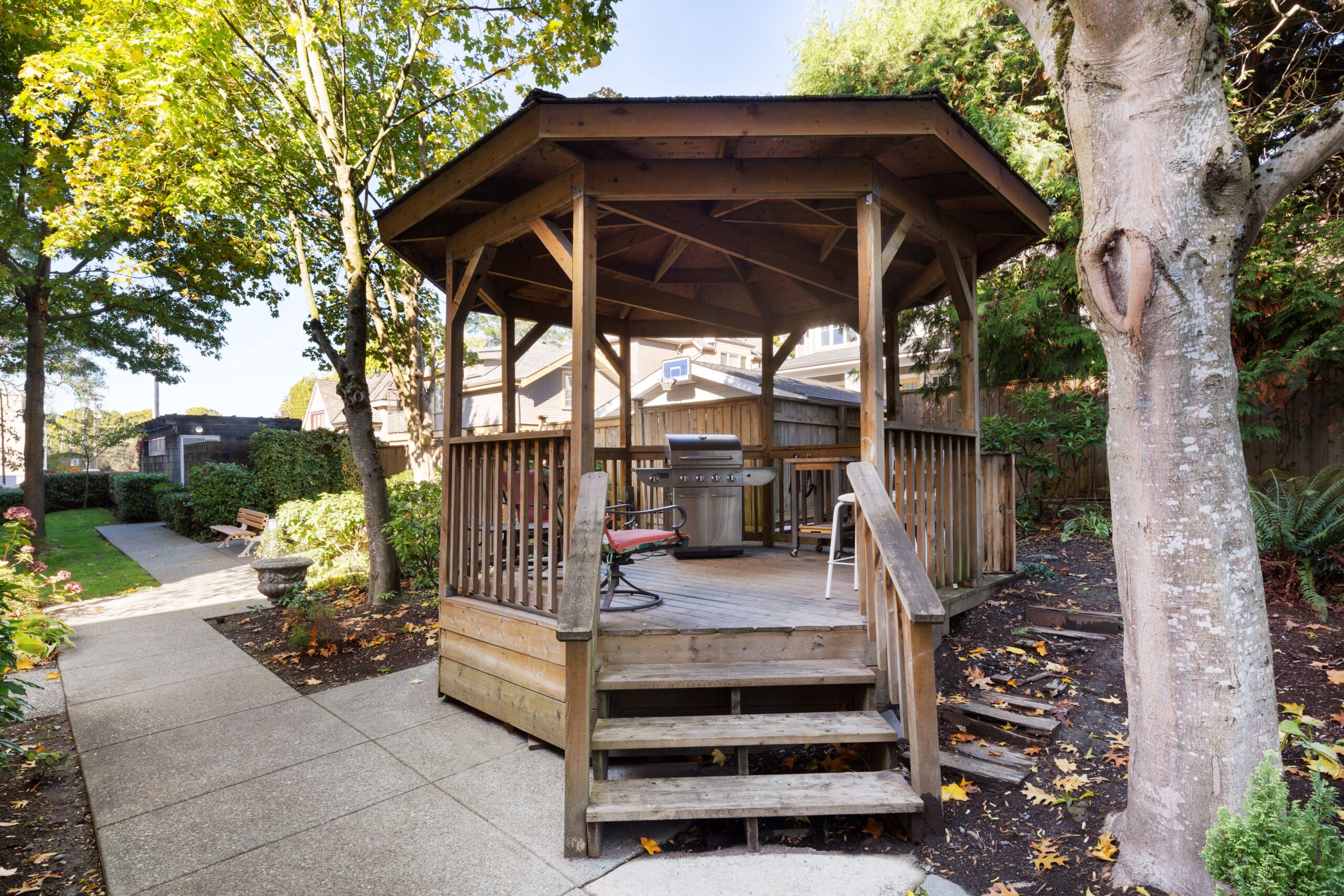 Private, Landscaped Courtyard with Gazebo