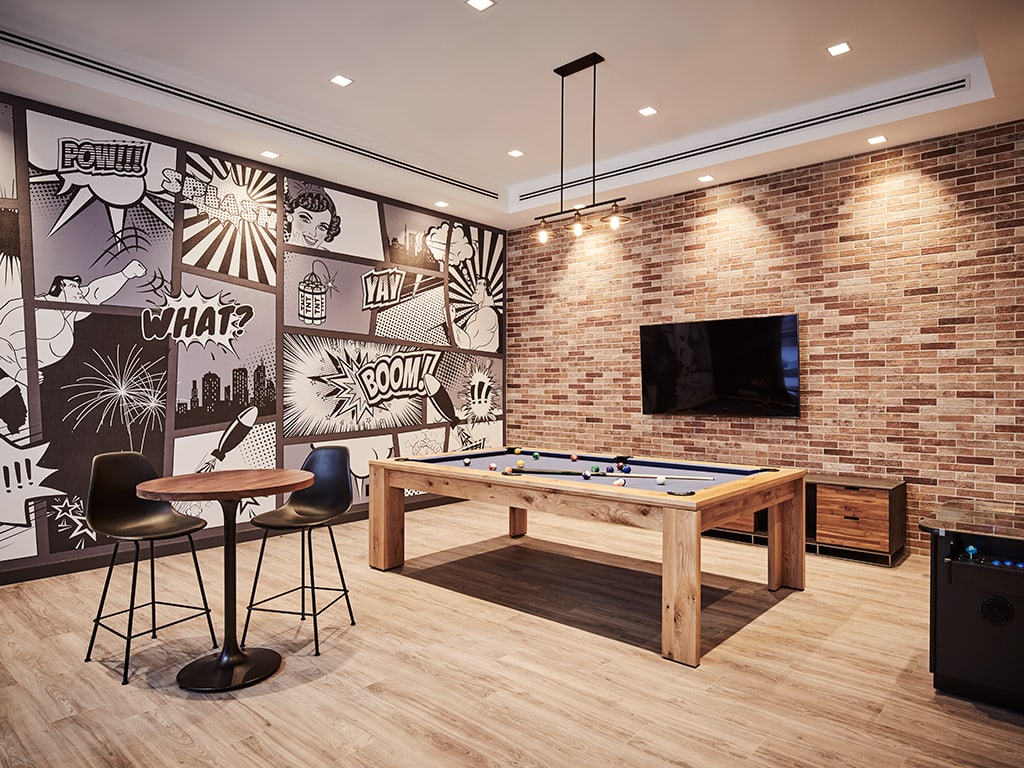 SODO Amenities Billiards Room