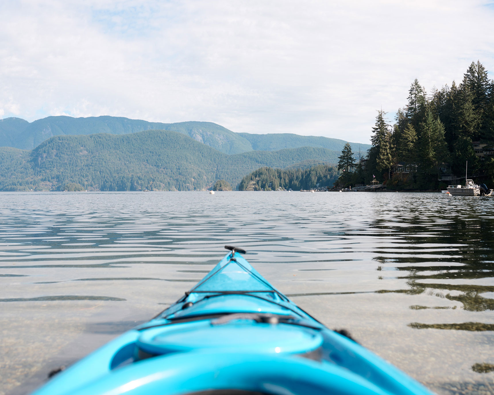 Kayaking on the Cove.